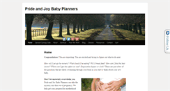 Desktop Screenshot of prideandjoybabyplanners.com